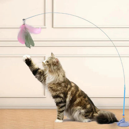 Automatic cat toy with strong suction cup 🌟 ⚡