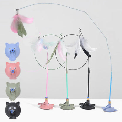 Automatic cat toy with strong suction cup 🌟 ⚡