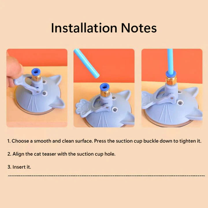 Automatic cat toy with strong suction cup 🌟 ⚡