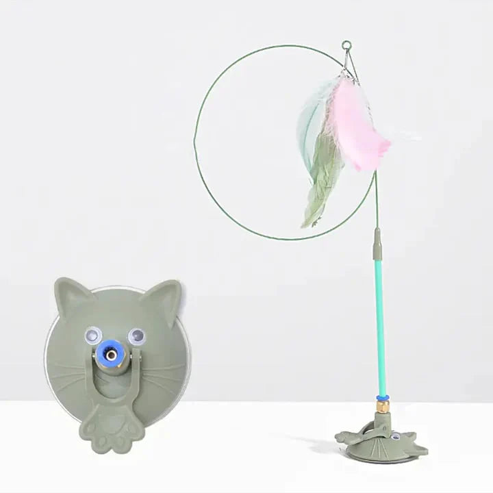 Automatic cat toy with strong suction cup 🌟 ⚡