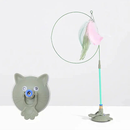 Automatic cat toy with strong suction cup 🌟 ⚡