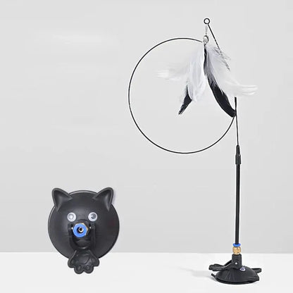 Automatic cat toy with strong suction cup 🌟 ⚡