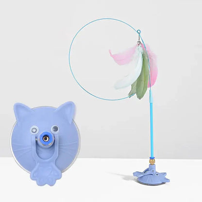 Automatic cat toy with strong suction cup 🌟 ⚡
